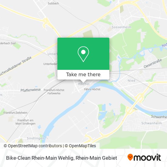 Bike-Clean Rhein-Main Wehlig map