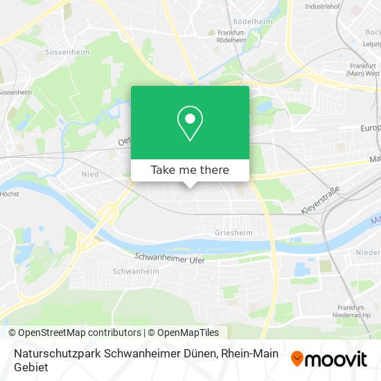 Naturschutzpark Schwanheimer Dünen map