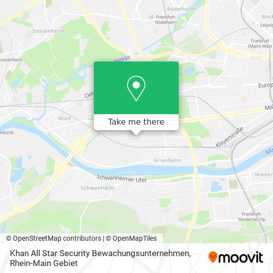 Карта Khan All Star Security Bewachungsunternehmen