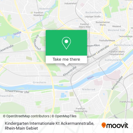 Kindergarten Internationale Kt Ackermannstraße map