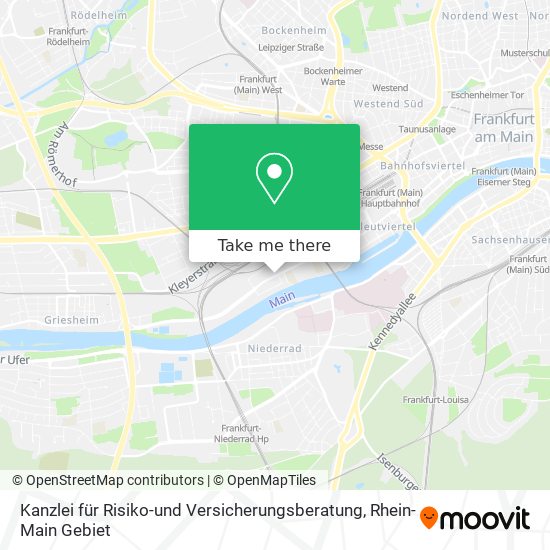 Kanzlei für Risiko-und Versicherungsberatung map