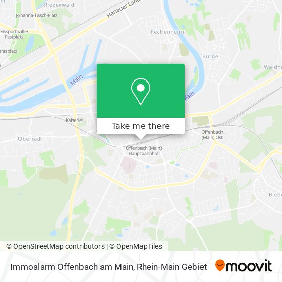 Immoalarm Offenbach am Main map