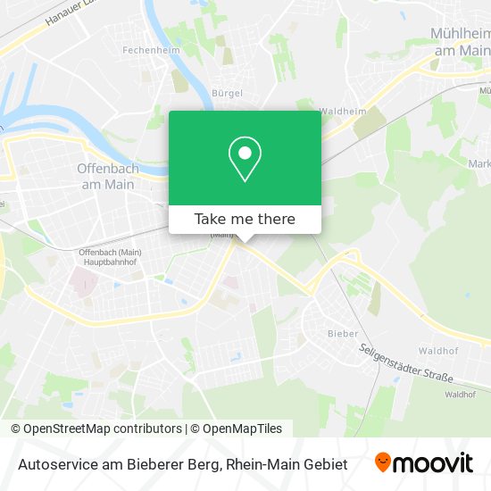 Autoservice am Bieberer Berg map