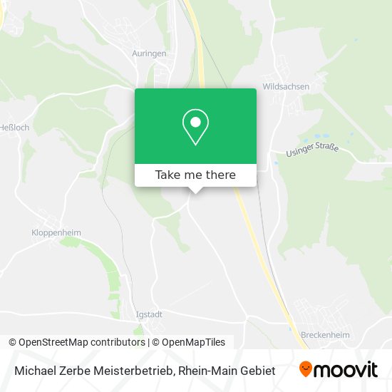 Michael Zerbe Meisterbetrieb map