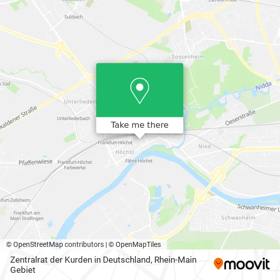 Карта Zentralrat der Kurden in Deutschland
