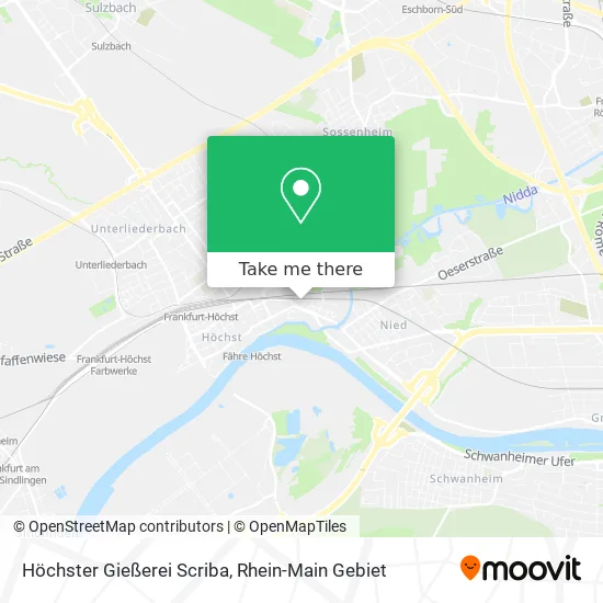 Карта Höchster Gießerei Scriba