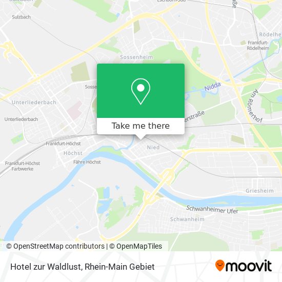 Hotel zur Waldlust map