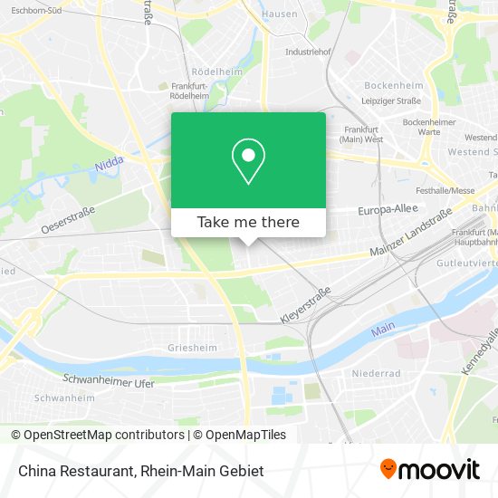 Карта China Restaurant