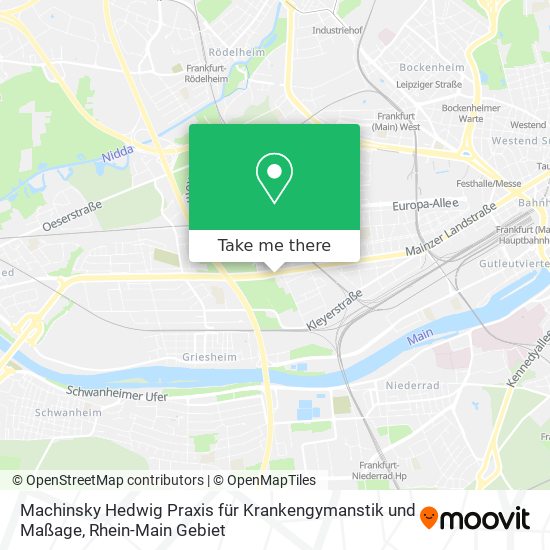 Machinsky Hedwig Praxis für Krankengymanstik und Maßage map