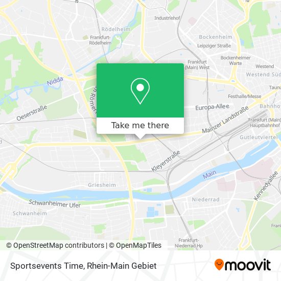 Sportsevents Time map