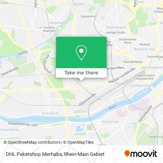 DHL Paketshop Merhaba map