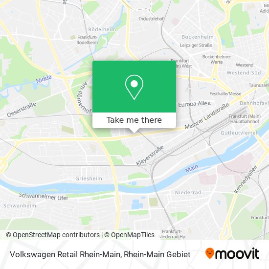 Volkswagen Retail Rhein-Main map