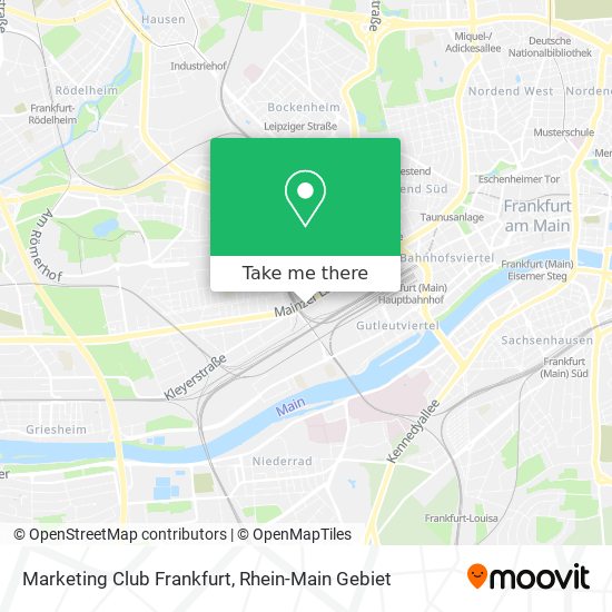 Marketing Club Frankfurt map