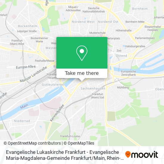 Evangelische Lukaskirche Frankfurt - Evangelische Maria-Magdalena-Gemeinde Frankfurt / Main map