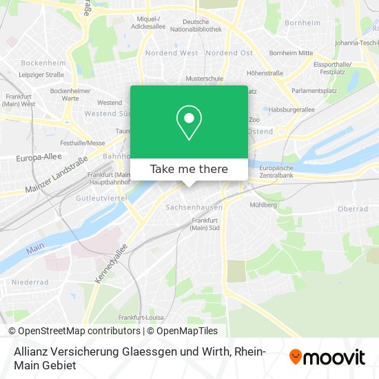 Allianz Versicherung Glaessgen und Wirth map