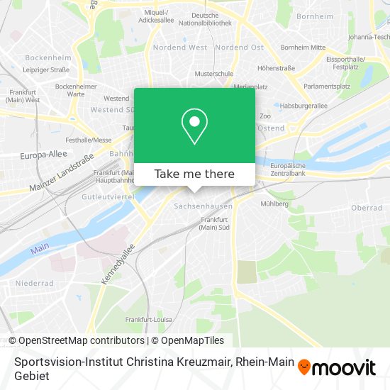 Карта Sportsvision-Institut Christina Kreuzmair