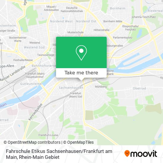 Карта Fahrschule Etikus Sachsenhausen / Frankfurt am Main