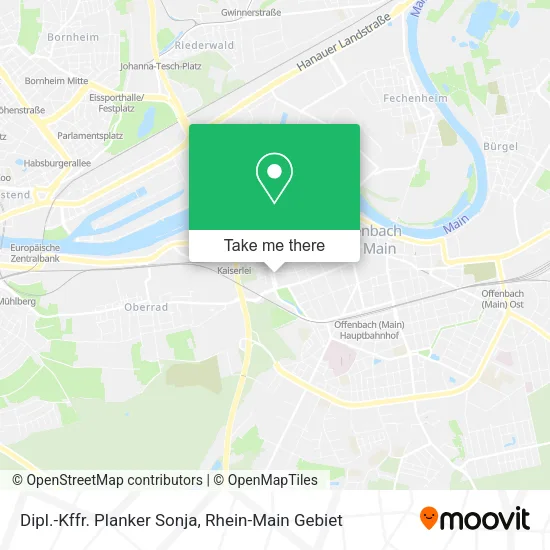 Карта Dipl.-Kffr. Planker Sonja