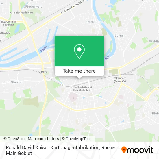 Карта Ronald David Kaiser Kartonagenfabrikation