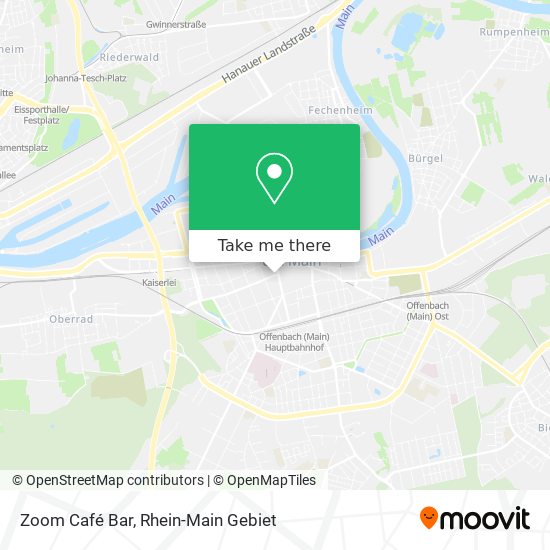 Карта Zoom Café Bar