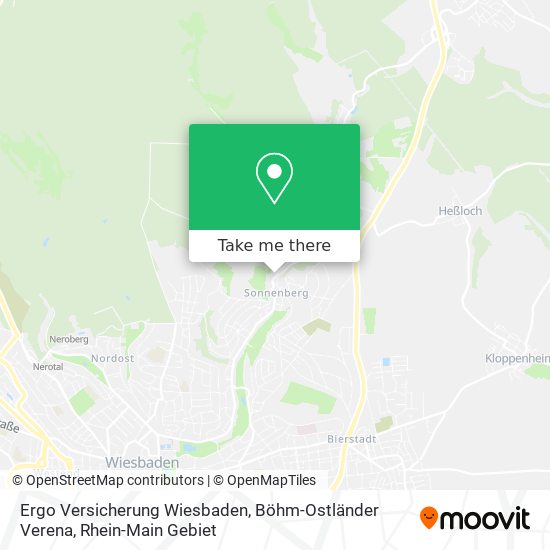 Ergo Versicherung Wiesbaden, Böhm-Ostländer Verena map