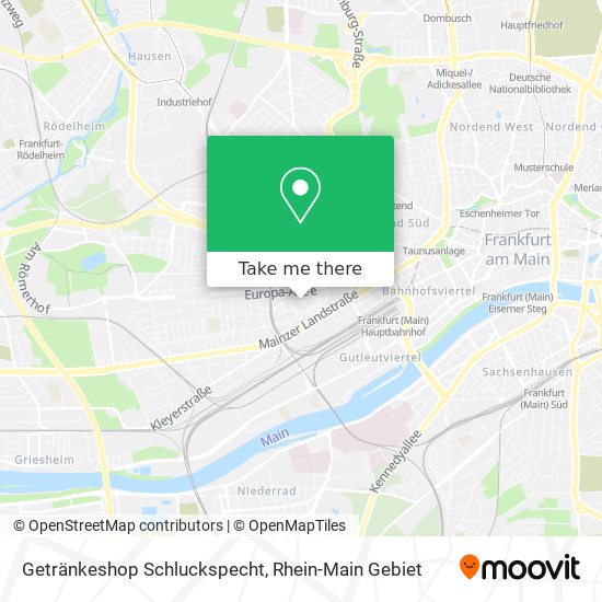 Getränkeshop Schluckspecht map