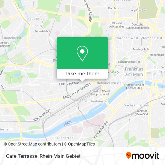 Карта Cafe Terrasse
