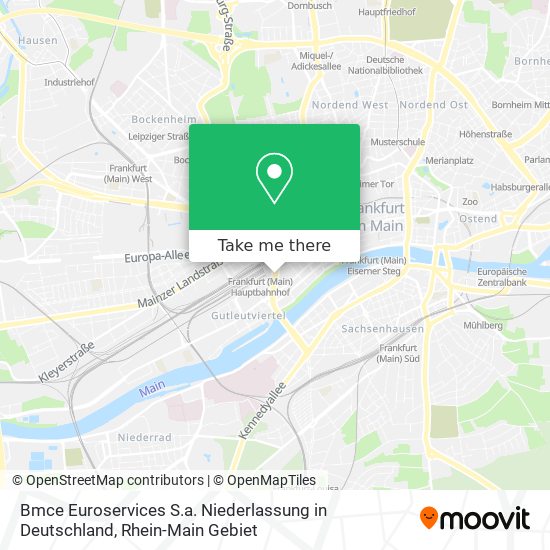 Карта Bmce Euroservices S.a. Niederlassung in Deutschland