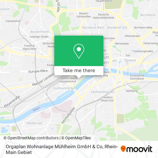 Orgaplan Wohnanlage Mühlheim GmbH & Co map