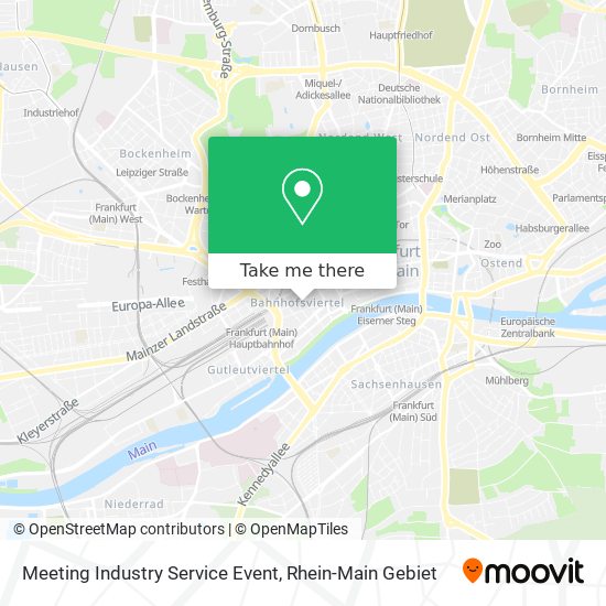 Meeting Industry Service Event map