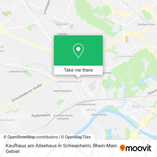 Карта Kaufhaus am Alleehaus in Schwanheim