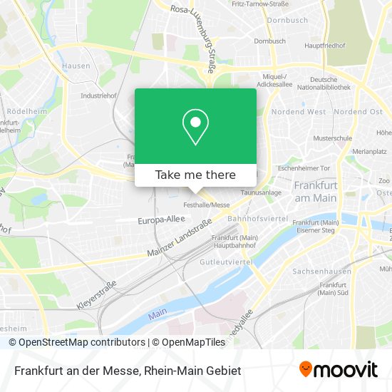 Frankfurt an der Messe map