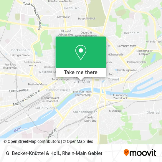 Карта G. Becker-Knüttel & Koll.