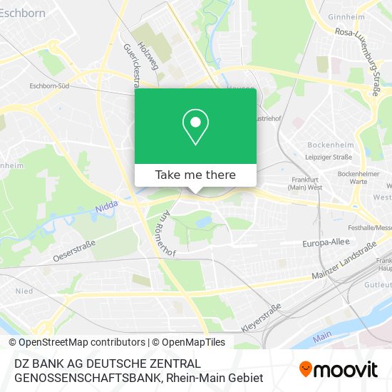 Карта DZ BANK AG DEUTSCHE ZENTRAL GENOSSENSCHAFTSBANK