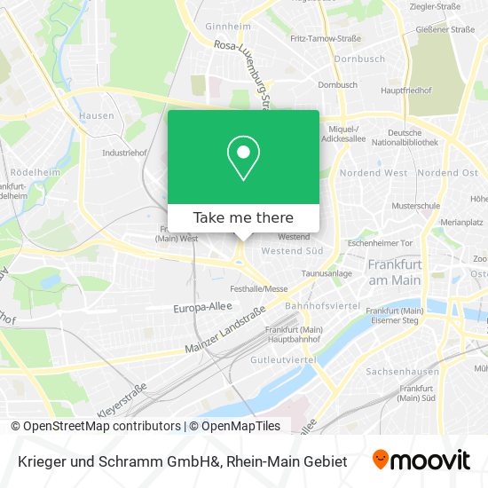 Krieger und Schramm GmbH& map