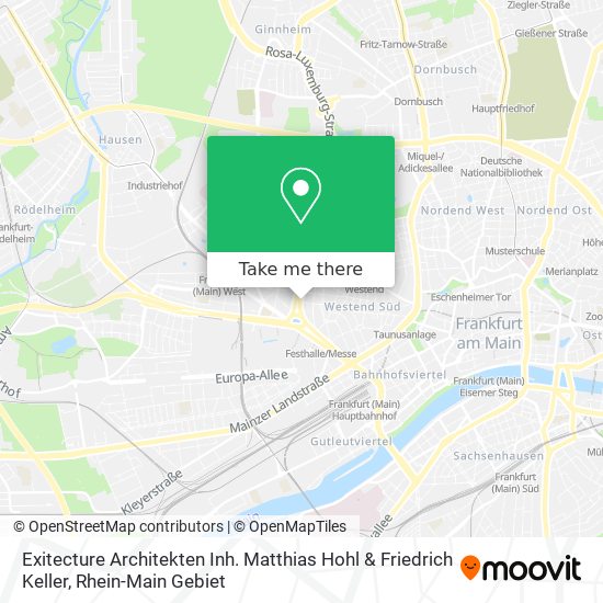 Exitecture Architekten Inh. Matthias Hohl & Friedrich Keller map