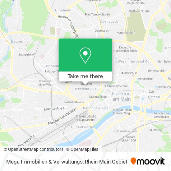 Mega Immobilien & Verwaltungs map