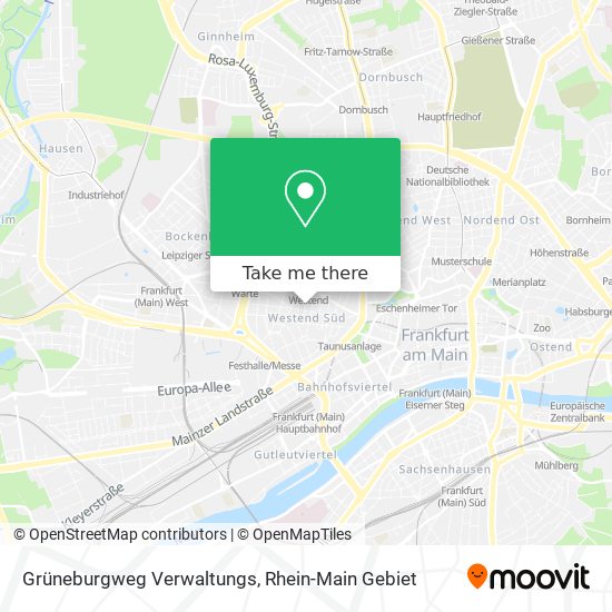 Карта Grüneburgweg Verwaltungs