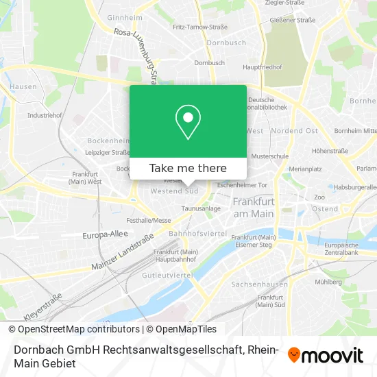 Карта Dornbach GmbH Rechtsanwaltsgesellschaft