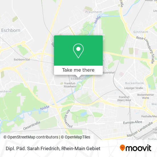 Карта Dipl. Päd. Sarah Friedrich