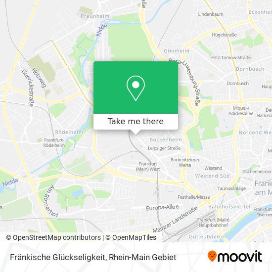 Fränkische Glückseligkeit map