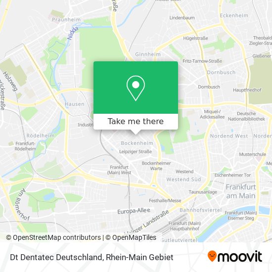 Dt Dentatec Deutschland map