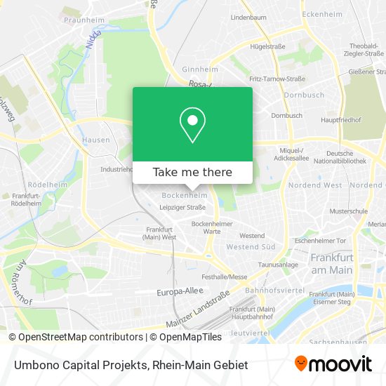 Карта Umbono Capital Projekts