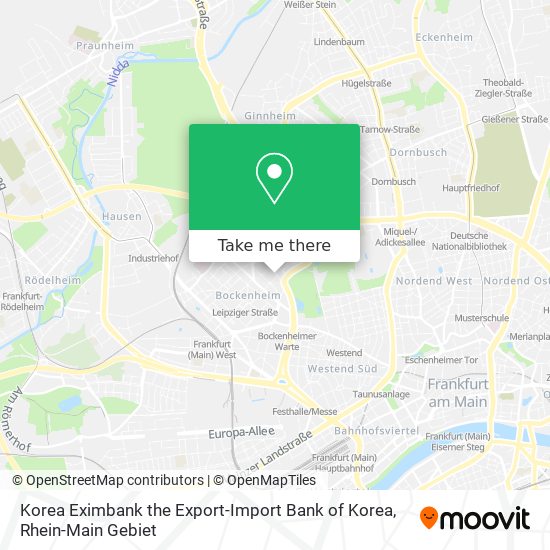 Korea Eximbank the Export-Import Bank of Korea map