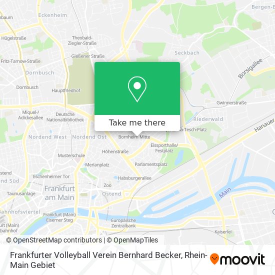 Frankfurter Volleyball Verein Bernhard Becker map