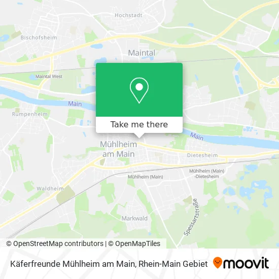 Карта Käferfreunde Mühlheim am Main