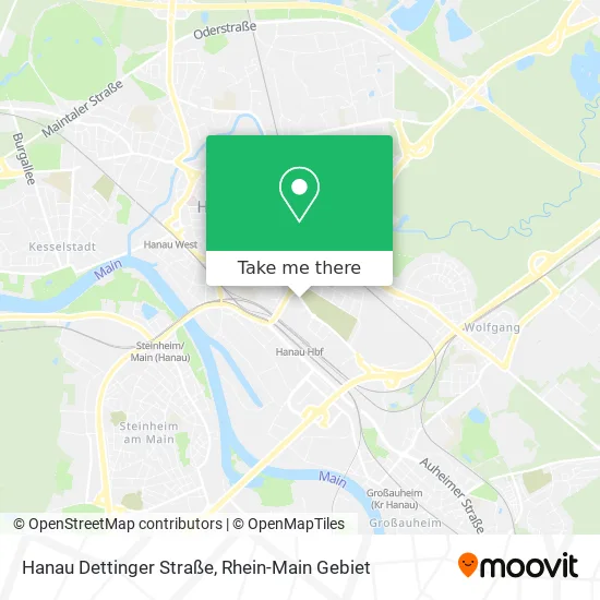 Карта Hanau Dettinger Straße