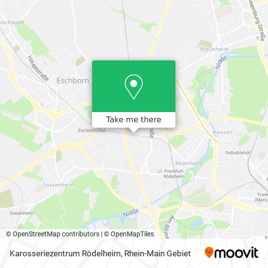 Карта Karosseriezentrum Rödelheim
