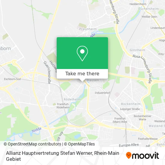 Карта Allianz Hauptvertretung Stefan Werner