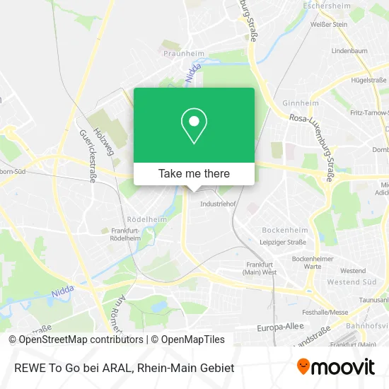Карта REWE To Go bei ARAL